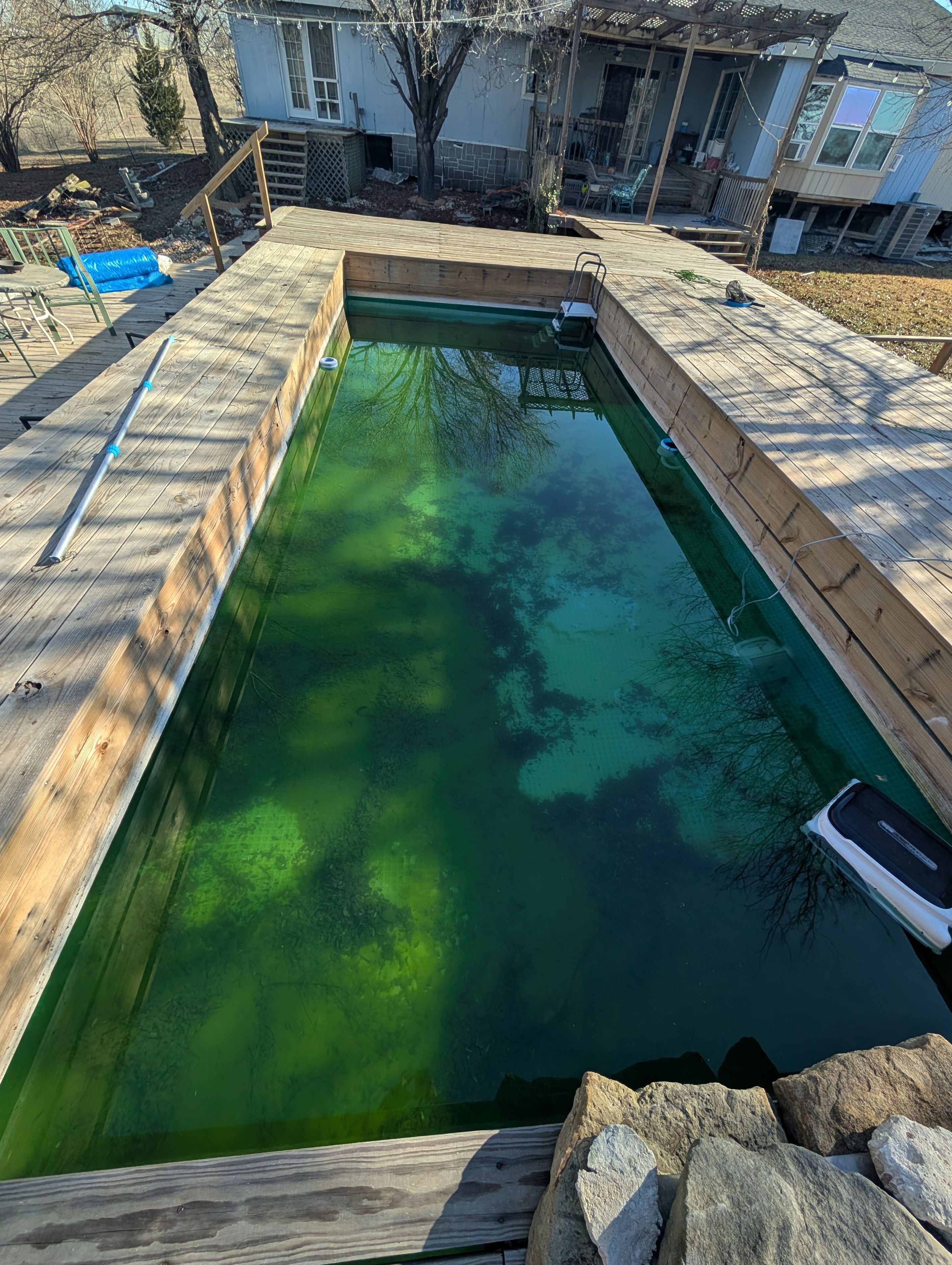 Green Pool — Before Treatment